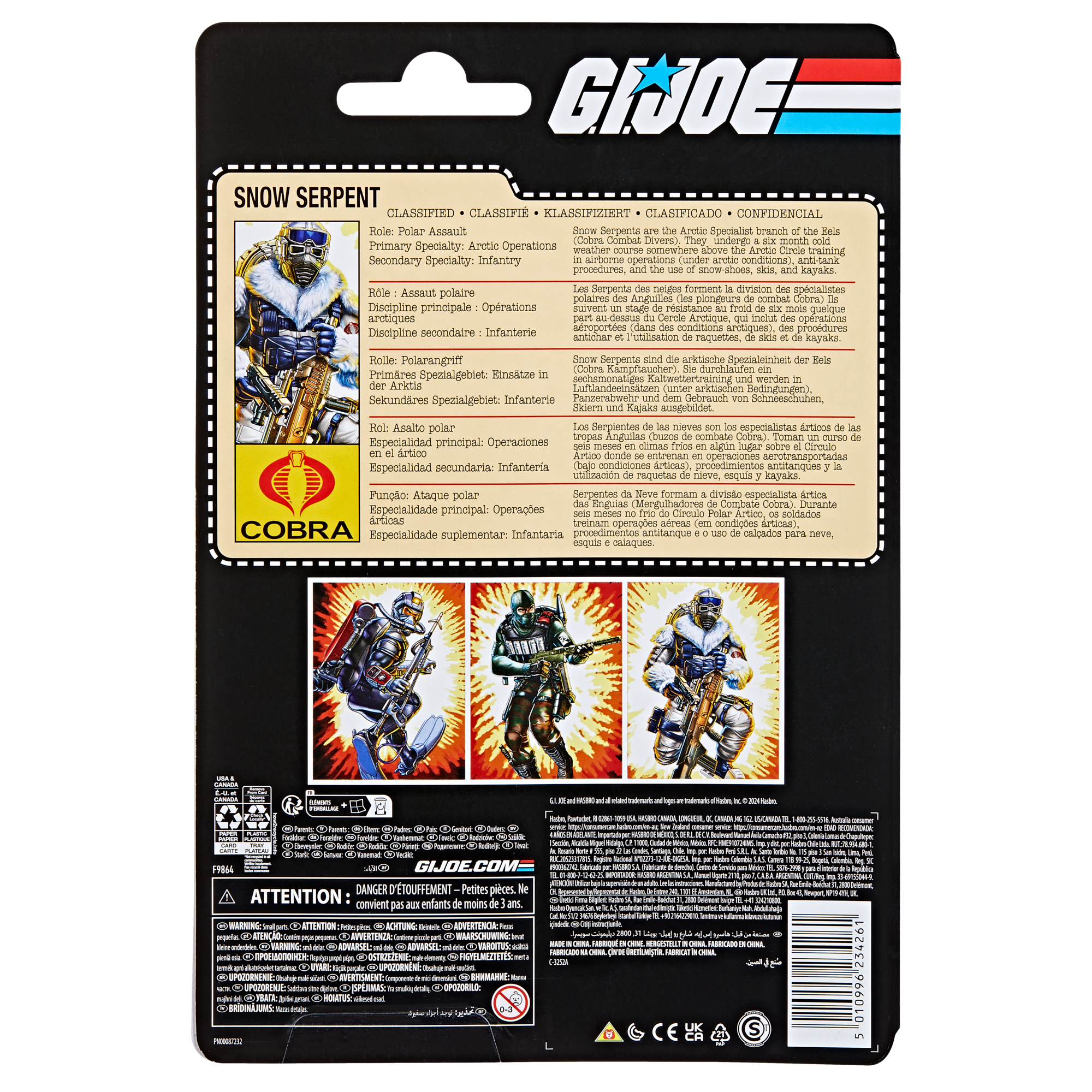 G.I. Joe Classified Series Retro Cardback Snow Serpent